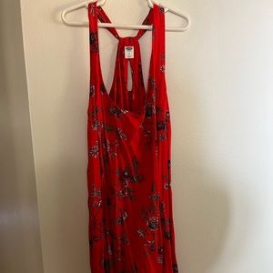 Red summer dress